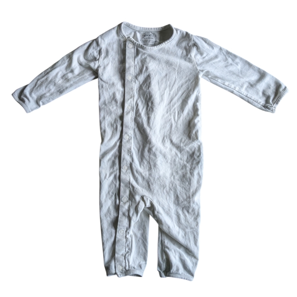 Pehr gray tie-dye 6-12 month snap romper
